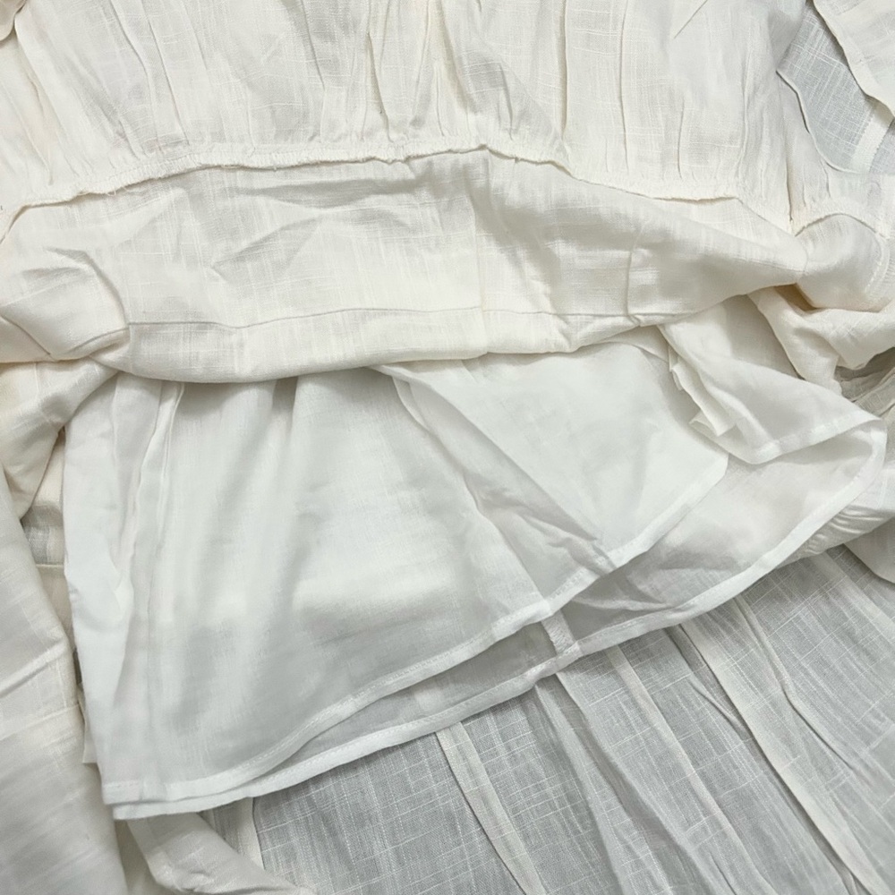 Doe & Rae Off White Long Sleeve Dress - Picture 6 of 6